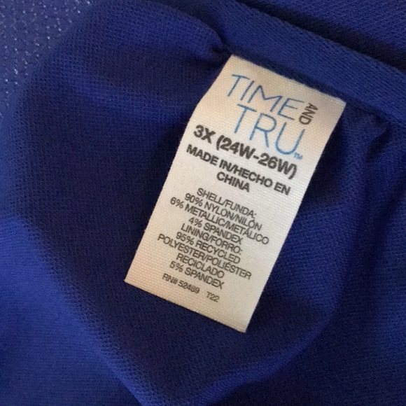 Time and Tru Blue Sparky Bikini Set - Picture 6 of 10